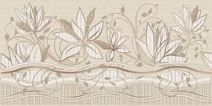 Декоративная плитка Azori 588472001 Romanico Flora 31.5x63 бежевая матовая флористика