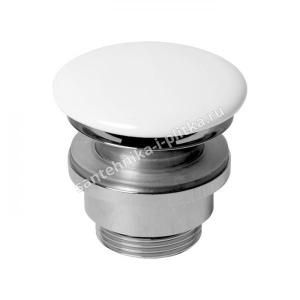 AZZURRA Донный клапан для раковины (всегда открыт), с крышкой керамической-цвет белый