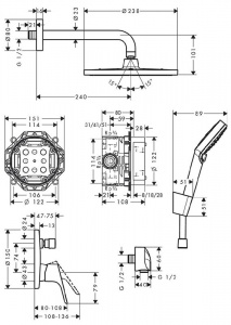 Душевая система Hansgrohe ShowerSet Crometta S/Focus 27958000
