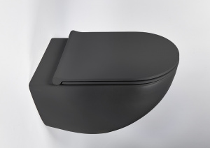 Комплект унитаза с инсталляцией Valsir Dream KIT VSCrM 7317NEMT Slim P1 с сиденьем Микролифт и клавишей смыва Хром матовый