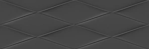 Настенная плитка Cersanit VGU232 Vegas 25x75 чёрная глянцевая с орнаментом
