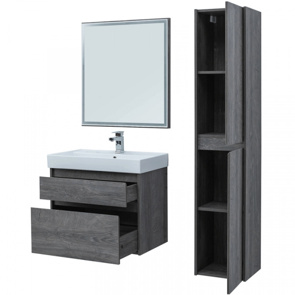 Комплект мебели для ванной Aquanet Nova Lite 75 242904 подвесной Дуб рошелье
