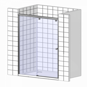 Душевая дверь в нишу RGW Stilvoll SV-12 110 профиль Хром стекло прозрачное