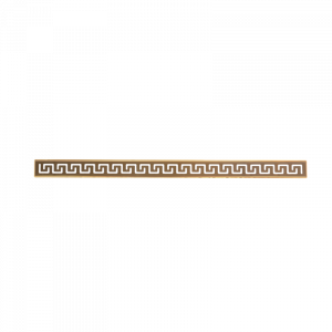 Желоб BERGES водосток В1 Antik 600, золото глянец, S-сифон D50 H60 боковой