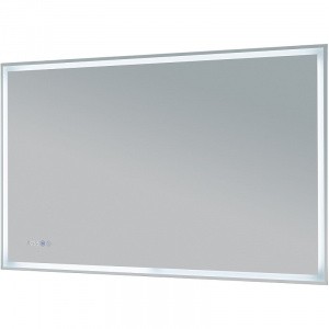 Зеркало Aquanet Оптима 120 288968 с подсветкой Белое матовое с сенсорным выключателем
