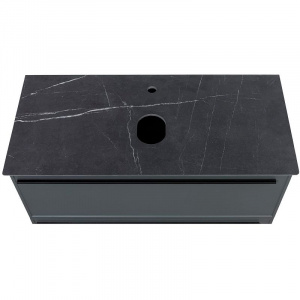 Столешница под раковину La Fenice Granite 80 FNC-03-VS03-80 Черный мрамор