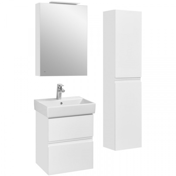 Зеркальный шкаф 50х70 см белый матовый L Roca Oleta A857643501