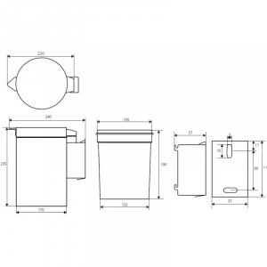 Мусорное ведро Bemeta Hotel Equipment 125115051