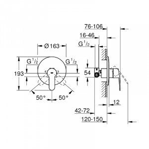 Смеситель для душа Grohe Eurostyle Cosmopolitan 33635002 Хром