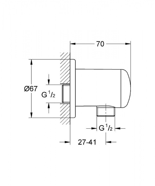 Шланговое подключение Grohe Relexa 28671000 Хром