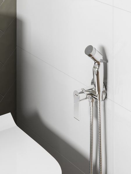 Гигиенический душ со смесителем Cersanit Brasko 64102 Хром