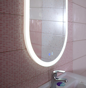 Зеркало Бриклаер Вега 55 4627125415715 с подсветкой с сенсорным выключателем и подогревом