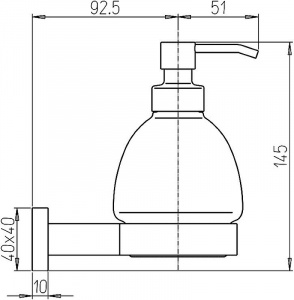 Дозатор для жидкого мыла Paini Dax-R 84CR031BI Хром