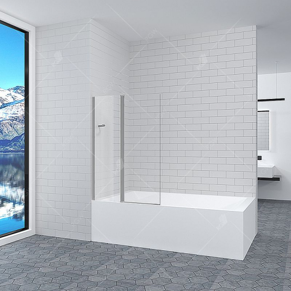 Шторка на ванну RGW Screens SC-11 100x140 03111110-11 профиль Хром стекло прозрачное