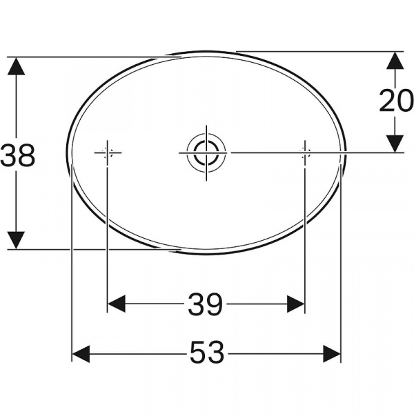 Раковина-чаша Geberit VariForm  55 500.771.01.2 Белая