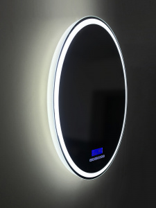 Зеркало BelBagno SPC-RNG-800-LED-TCH-RAD с подсветкой с сенсорным выключателем с bluetooth с термометром с радио