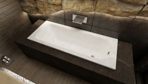 Стальная ванна Kaldewei SANIFORM PLUS Mod.371-1, размер 1700*730*410, Easy clean, alpine white, без ножек
