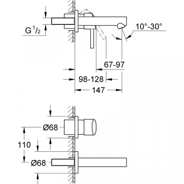 Смеситель для раковины Grohe Concetto New 19575001