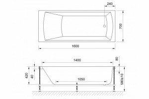 Акриловая ванна Royal Bath Vienna Standart 160x70 RB953202ST с гидромассажем