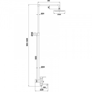 Душевая система Timo Beverly SX-1060/00 (3010) Хром