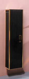 Шкаф пенал Boheme Armadi Art Monaco 35 868-BG подвесной Черный глянец Золото