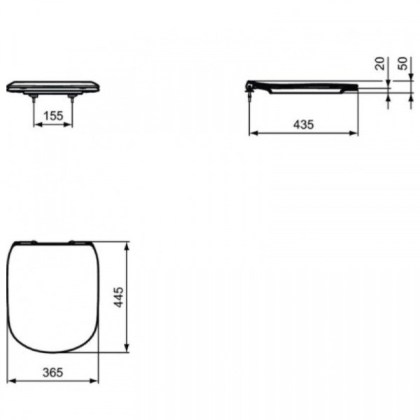 Комплект подвесной унитаз T007901 + T352701 + система инсталляции R020467 + R0115AA Ideal Standard Prosys Tesi R030501