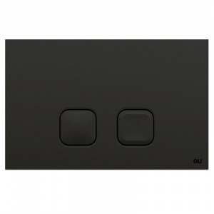 Кнопка смыва Oli PLAIN 23х0.6х15 для инсталляции, пластик, цвет Черный (070829)