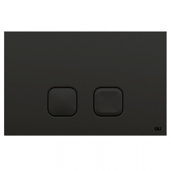 Кнопка смыва Oli PLAIN 23х0.6х15 для инсталляции, пластик, цвет Черный (070829)