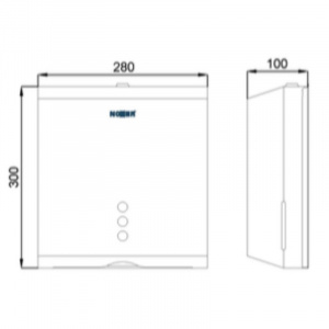 Диспенсер для бумажных полотенец хром Nofer Tissue 04006.B