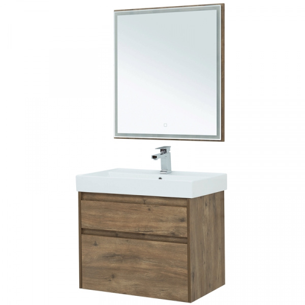 Комплект мебели для ванной Aquanet Nova Lite 75 254218 подвесной Дуб рустикальный