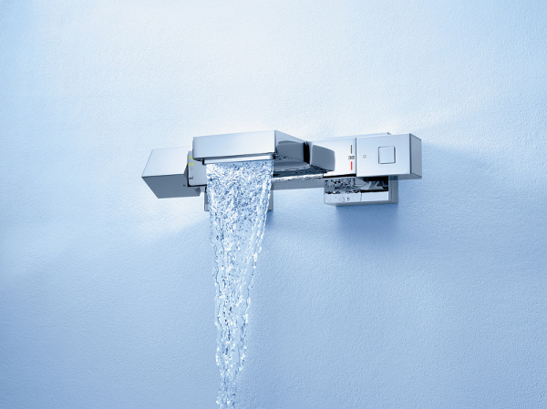 Смеситель для ванны Grohe Grohtherm Cube 34497000 с термостатом Хром