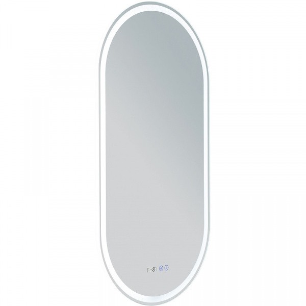 Зеркало Aquanet Монте 50 288970 с подсветкой Белое матовое с сенсорным выключателем