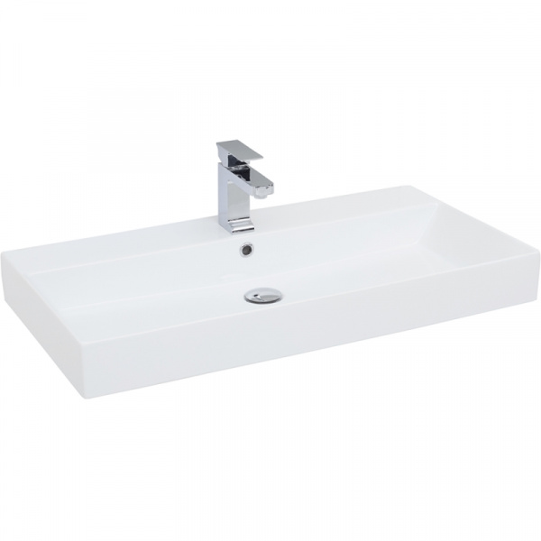 Комплект мебели для ванной Aquanet Бруклин 85 207801 подвесной Белый глянец