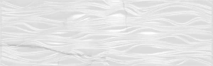 Керамогранит Aparici ACV000006 Vivid White Calacatta Breeze 29.75x99.55 белый глянцевый с орнаментом