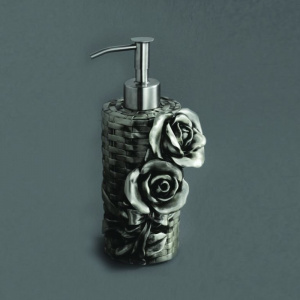 Дозатор жидкого мыла настольный серебро Art&Max Rose AM-0091A-T