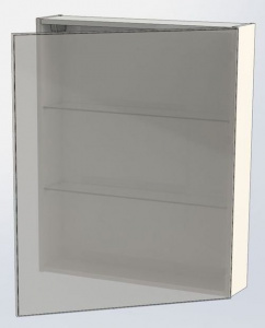 Зеркальный шкаф Aquanet Алвита 70 184038 R Белый