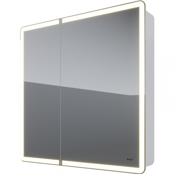 Зеркальный шкаф Dreja Point 80 99.9034 с подсветкой Белый с инфракрасным выключателем
