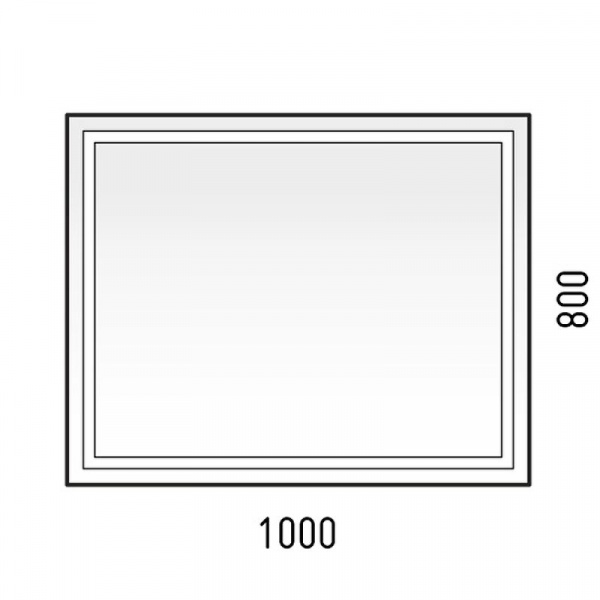 Зеркало Corozo Барго 100 SD-00000804 с подсветкой с сенсорным выключателем