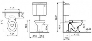 Унитаз VITRA Efes 6233b003-0075