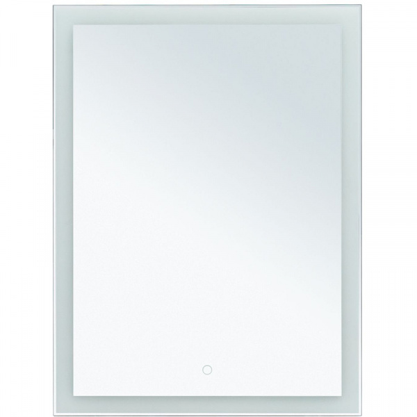 Зеркало Aquanet Гласс 60 274025 с подсветкой Белый глянец с сенсорным выключателем
