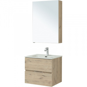 Комплект мебели для ванной Aquanet Алвита New 60 274209 подвесной Дуб веллингтон белый