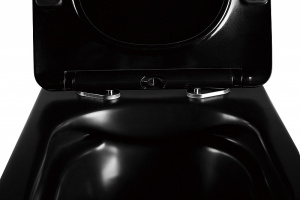Унитаз Abber Rechteck AC1200MB подвесной Черный матовый с сиденьем Микролифт