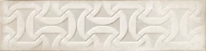 Керамогранит Cifre CFR000009 Drop Relieve Ivory 7.5x30 слоновая кость глянцевый с орнаментом