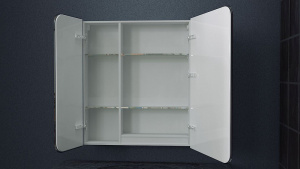 Зеркальный шкаф Art&Max Verona AM-Ver-800-800-2D-R-DS-F с подсветкой с сенсорным выключателем Белый