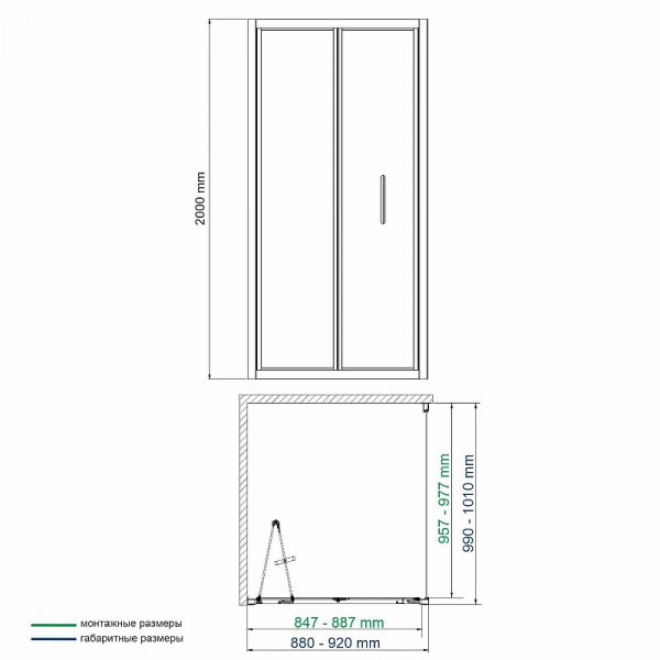 Душевой уголок WasserKRAFT Weser 90x100 78F18 профиль Хром стекло прозрачное