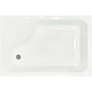 Душевой уголок Royal Bath BP 100х80 RB8100BP-T-BL-L профиль Черный стекло прозрачное