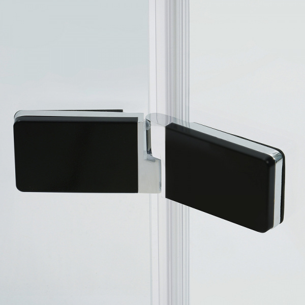 Душевая дверь WasserKRAFT Aller 120 L 10H05LBLACK MATT профиль Хром матовый стекло прозрачное