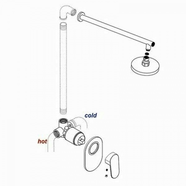 Смеситель для душа WasserKRAFT Main 4151 Хром