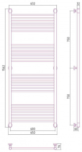 ДР "Богема+" прямая 1500х600 (Золото)