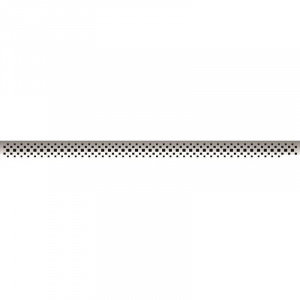 Желоб BERGES водосток C1 Brise 400, матовый хром, S-сифон D50 H60 боковой
